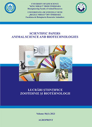					View Vol. 56 No. 1 (2023): Scientific Papers: Animal Science and Biotechnologies
				